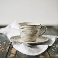 ราคา Japanese Retro Ceramic Coffee Cups and Saucers Set Home Cups Coffee Mugs Drinkwae creative Vintage (11643373070)