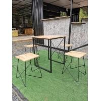 ราคา ชุดโต๊ะเก้าอี้ ร้านอาหาร คาเฟ่ ร้านนม สไตล์ลอฟท์ (12938156066)