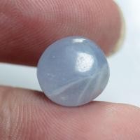 ราคา 5 70 ct พลอยแท้ พลอยดิบ นิหร่า สีฟ้าอ่อน พม่า Unheated Blue Sky Sapphire (21269001013)