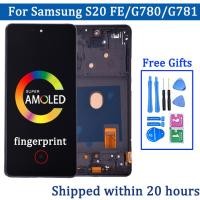 ราคา 6 5 AMOLED สำหรับ Samsung S20 FE S20พัดลมรุ่นหน้าจอ LCD ทัชสกรีนประกอบ Digitizer สำหรับ S20 FE 5G SM G780F SM G781B LCD (21358570229)