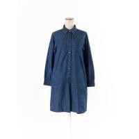 ราคา uniqlo เดรสคอปกแขนยาวกระดุมหน้า ป้ายแบรนด์ระบุไซส์ S Preloved (20670532905)