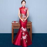 ราคา Camile ชุดเดรสราตรีทรงหางปลา2023เดรสแฟชั่นยาวโฮสต์งานเลี้ยงเข้ารูปพอดีสีแดงปักลายสำหรับเจ้าสาว (20243312664)