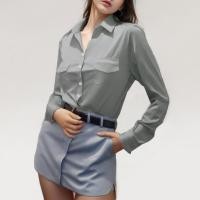 ราคา Closet Crush Long sleeves shirt with pockets details Grey เสื้อเชิ้ตแขนยาวแต่งกระเป๋า (21277095397)