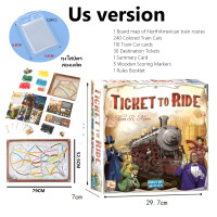 ราคา สองรุ่น US Europe Ticket to Ride ตั๋วที่จะขี่การ์ดเกมกระดาน (21286936939)