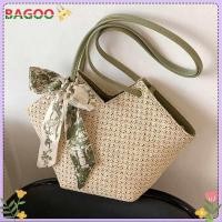 ราคา กระเป๋าถือถุงแฟชั่นฟางฤดูร้อนของผู้หญิงกระเป๋าคลัทช์สีพื้นแบบแฮนด์เมดทำด้วยมือถุงผ้าสำหรับชอปปิ้งชายหาด (19356396407)