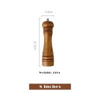 ราคา ที่บดพริกไทยเครื่องบดไม้สามารถปรับความหยาบได้ขนาด5 8 10นิ้วพร้อมโรเตอร์เซรามิกขวดบดอุปกรณ์ขูดเครื่องเทศครัว (17211665839)