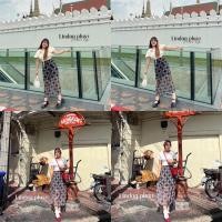 ราคา กระโปรงยาว ผ้าซีทรูตาข่าย 413 (21092341762)