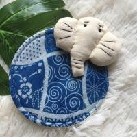 ราคา ที่รองแก้วรูปช้าง ผลิตจากผ้าฝ้าย งานhandmade (21153397923)