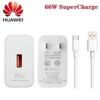 ราคา 66W Charger Original Huawei Supercharge ที่ชาร์จความเร็วสูงอะแดปเตอร์ USB 6A Type C สายสำหรับ Huawei Huawei Mate 40 Pro Mate30 40 P40 Pro Nova8 SE P30 (11153643211)