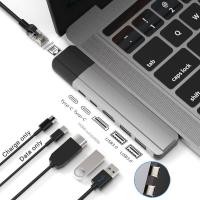 ราคา Mosible USB C Hub with HDMI compatible 4K Rj45 1000M USB C Dock with PD Data Port Hub 3 0 TF SD for ProAir 2021 M1 (14061236176)