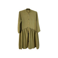 ราคา Zara เดรสลำลองแขนยาวกระโปรงระบาย สีเขียวขี้ม้าD011 5 (21239174296)