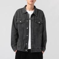 ราคา Denim เสื้อแจ็คเก็ตผู้ชาย High Street Tide ยี่ห้อเสื้อลำลองสไตล์ฮ่องกงหล่อหลวมนักเรียนชายเสื้อผ้า (16169236117)