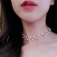 ราคา เครื่องประดับเกาหลีแฟชั่นสร้อยคอสั้นที่เรียบง่ายสร้อยคอมุกเทียมโซ่ทองผู้หญิงสร้อยคองบเครื่องประดับChoker (13131655307)