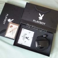 ราคา ของขวัญวันเกิด วันครบรอบ กระเป๋าสตางค์ และ เข็มขัดหนัง Playboy หนังแท้ สินค้ามีกล่องและถุงกระดาษ ฟรี การ์ดอวยพร (20070570274)