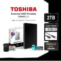 ราคา Toshiba External HDD 2TB USB 3 2 SuperSpeed รุ่น Canvio Slim Security Auto backup 2 5 สีดำ ฮาร์ดดิสพกพา TSB HDTD320AK3EA (21372018974)