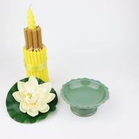 ราคา พาน พานเชิง พานเซรามิค 4 นิ้ว (6442644334)