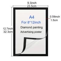 ราคา กรอบรูปแม่เหล็ก A4 1 5ชิ้นยาง8x12in มีกาวในตัวกรอบรูปแบบนิ่มทำจากผ้าใบภาพวาดบนหน้าต่างร้าน (21358579058)