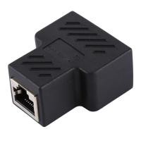 ราคา อุปกรณ์ขยายอินเตอร์เฟซเชื่อมต่อ RJ45สามหัวขั้วเชื่อมต่อตัวเมียและตัวเมีย สีดำ คริสตัลเน็ตเวิร์คตรงผ่าน (21023834952)