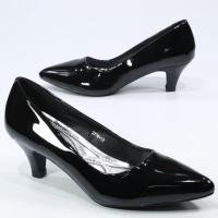 ราคา รองเท้า 2176 1A1B รองเท้าคัชชูนักศึกษา รองเท้าส้นสูง รองเท้าคัชชูสีดำ 2 2 นิ้ว FAIRY หนัง PU (19714901134)