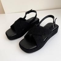 ราคา รองเท้ารัดส้น สูง 2 นิ้ว รุ่นลูกฟูก นิ่มมากๆเบาใส่สบาย เลิศ (19419250220)