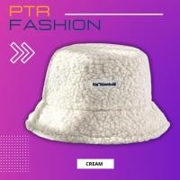 ราคา หมวกบักเก็ต ขนแกะ สไตล์เกาหลี หมวกแฟชั่น สีครีม หมวกกันแดด หมวกบังลม หมวกขนแกะ (20758696205)