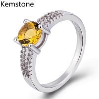 ราคา Kemstone แฟชั่นแพลทินัมชุบทองแดงหลายสี Cubic แหวน Zirconia สำหรับผู้หญิง (538576004)