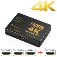 ราคา สวิทช์ HDMI 4K 2K 3D HDMI Splitter 3 พอร์ต Switcher 3 in 1 HDMI HUB สำหรับ DVD HDTV Xbox PS3 PS4 แล็ปท็อปกล่องทีวี (1604562169)