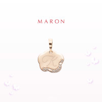 ราคา MARON Happy Me Pendant สร้อยคอเงินแท้ จี้ตัวอักษร ฝังพลอยเพทาย (17885364249)