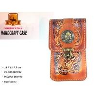 ราคา ซองหนังมือถือ เคสมือถือวินเทจ หนังแท้งานแฮนด์เมด แบบร้อยเข็มขัด VINTAGE BAG CASE ส่งไวจากไทย (15733133929)