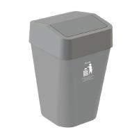 ราคา DKW ถังขยะฝาสวิง 11 ลิตร HH 224SP สีขาวอมเทา (7181812236)