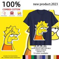 ราคา เสื้อยืดลายการ์ตูน Simpsons สําหรับผู้ชายและผู้หญิง หลายไซส์ S 5XL (20909775715)