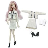 ราคา ชุดเสื้อผ้าตุ๊กตาบาร์บี้สีขาวขนาดเล็กมีกลิ่นหอมสำหรับชุดตุ๊กตาบาร์บี้ชุดแฟชั่นเสื้อทวีดโค้ทกระโปรง Sepatu untuk Barbie อุปกรณ์เสริม1 6ของเล่นเด็ก (21344695612)