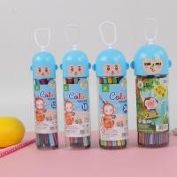 ราคา COD Cartoon washable watercolor pen bucket animal brush painting set childrens kindergarten primary school students with colors (17376671535)