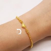 ราคา ข้อมือ 1 สลึง รวมลายแฟชั่น ทองแท้ 96 5 ทองแท้ มีใบรับประกัน เลือกลายและความยาวได้ (20036513004)