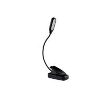 ราคา โคมไฟตั้งโต๊ะแบบคลิปหนีบไฟ LED ปรับได้ใช้พลังงานจากแบตเตอรี่มีความยืดหยุ่นอ่านหนังสือไฟห้องนอนแบบพกพาโคมไฟหนังสือ (21341525769)