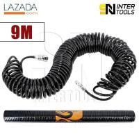 ราคา InnTech สายลม แบบสปริง PU AIR HOSE ขนาด 5x8 mm 9 เมตร สีดำ (363790538)