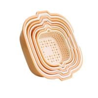 ราคา ตะกร้าล้างผัก ที่ล้างผัก ตะแกรงล้างผัก vegetable washing basket ตะกร้าล้างผักผลไม้2ชั้น กะละมังล้างผัก รูระบายน้ำ ตะกร้าสลัดน้ำ 3สี หลายขนาด Nitari (18918512284)