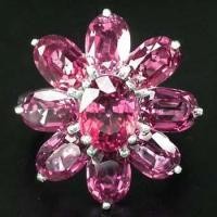 ราคา แหวนเงินแท้ 925 พลอยแท้ ฝังพลอยทับทิม Ruby น้ำหนัก4 05กะรัต สวยไฟดีทุกเม็ดค่ะ (14473784525)