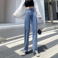 ราคา Boyfriend Wide Leg Jeans Women Korean Pants Cute Streetwear Loose Blue Straight Jeans Woman High Waist Denim Trousers y2k Pants (12246189621)