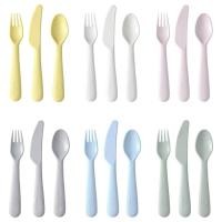 ราคา IKEA ชุดจาน ชาม ช้อนส้อม แก้วน้ำ พลาสติก kalas (21083169856)