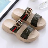 ราคา รองเท้าแตะแฟชั่นผู้หญิง ใส่สบายทรงสวยไม่กัดเท้า รองเท้าแฟชั่น หน้ากุชชี่ พื้นนิ่ม ใส่สบาย พร้อมส่ง sy110 (18234647546)