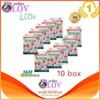 ราคา LOV 10 กล่อง kinoki detox foot pad แผ่นแปะเท้า คิโนกิ แผ่นแปะเท้า ช่วยหลับสบาย (11140653615)