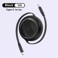 ราคา Toocki PD 100W Type C ถึง USB C USB C ถึงสายเคเบิลหลอดไฟชาร์จอย่างเร็วโอนถ่ายข้อมูลหดได้สายสำหรับ iPhone 15 MacBook Samsung Xiaomi USB C ถึงสายเคเบิลหลอดไฟ (21319513842)