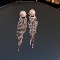 ราคา ต่างหูมุกแฟชั่นต่างหูมุก ต่างหูระย้า ผญ (20607900851)