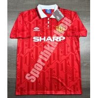 ราคา RETRO เสื้อฟุตบอลย้อนยุค แมนยู Home เหย้า 1992 94 (20830140870)