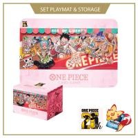ราคา OnePiece Card Game Playmat and Card Case set 25th Edition การ์ดวันพีช ลูฟี่ หมวกฟาง ของแท้ ลิขสิทธิ บันได วันพีซ (18357061606)
