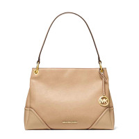 ราคา กระเป๋าสะพาย Michael Kors แท้ หนังแท้ หนังนิ่ม รุ่นใหม่ สวยหรู สะพายขึ้นไหล่สวย รุ่นแนะนำ MICHAEL KORS 35H9GNIE3L Nicole Large Shoulder Tote Bisque (21383872748)