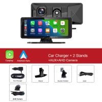 ราคา ADINKAM P60เครื่องเสียงรถยนต์แบบพกพา8นิ้ว 6 86นิ้ว เครื่องเสียงรถยนต์แบบพกพาพร้อม CarPlay ไร้สายและ Android Auto พร้อมกล้อง2 5K บันทึกเลนส์คู่ AHD 1080P และวิทยุ FM อินพุต AUX (20959569885)