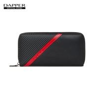 ราคา DAPPER กระเป๋าสตางค์ยาว Carbon Fiber with Diagonal Red Stripe สีดำ (21281272477)
