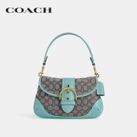 ราคา COACH กระเป๋าสะพายไหล่ผู้หญิงรุ่น Soho Bag In Signature Jacquard สีฟ้า CJ814 B4VSW (20146542299)